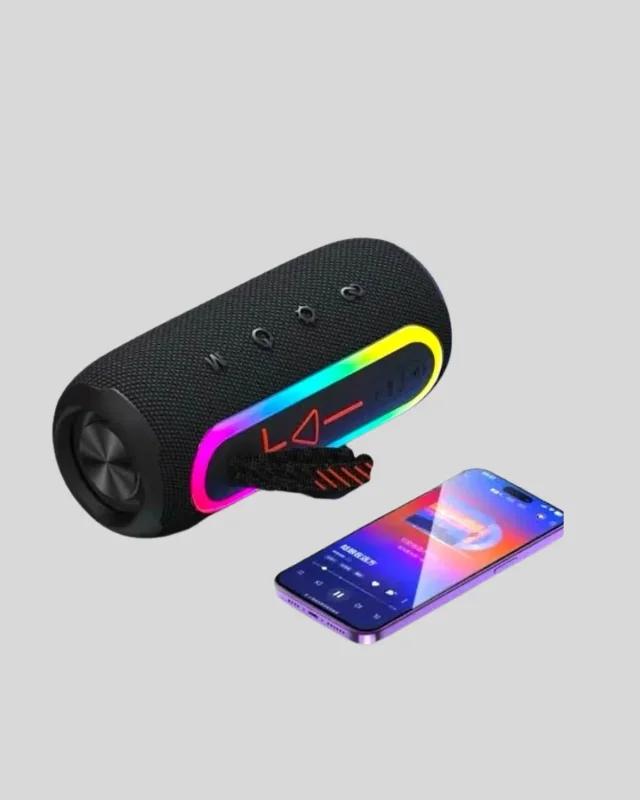 Kablosuz Led Işıklı Hoparlör 10w Taşınabilir Müzik Cihazı – 4. görsel