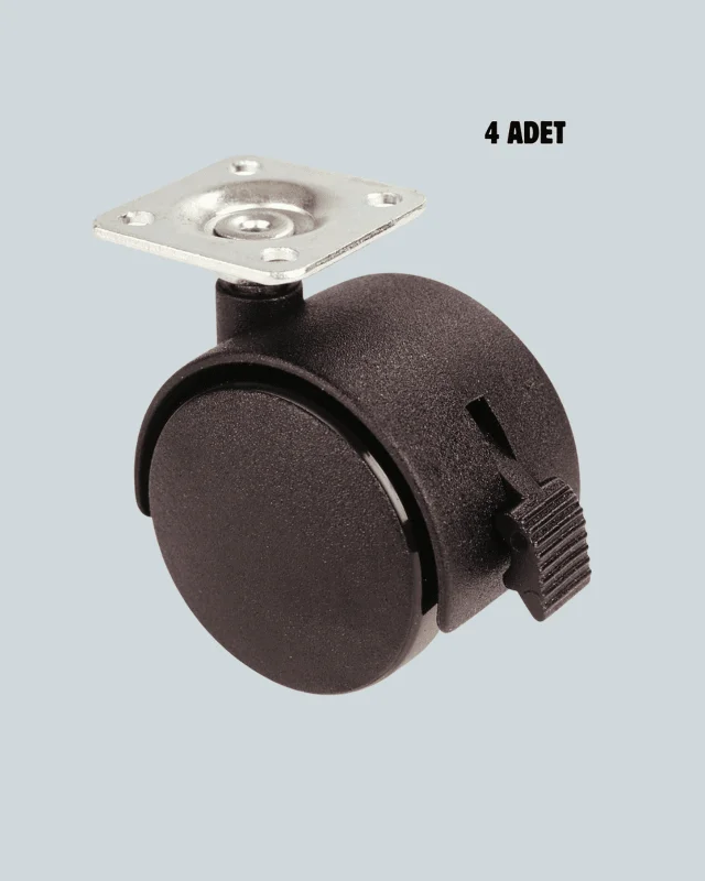 Kilitli 4 cm Tekerlek Ayak 4’lü Set Zemin Koruyucu – 3. görsel