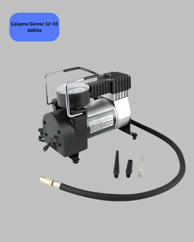 Metal Gövdeli Oto Lastik Hava Kompresörü 12V 140 PSI Hızlı Şişirme – 3. görsel