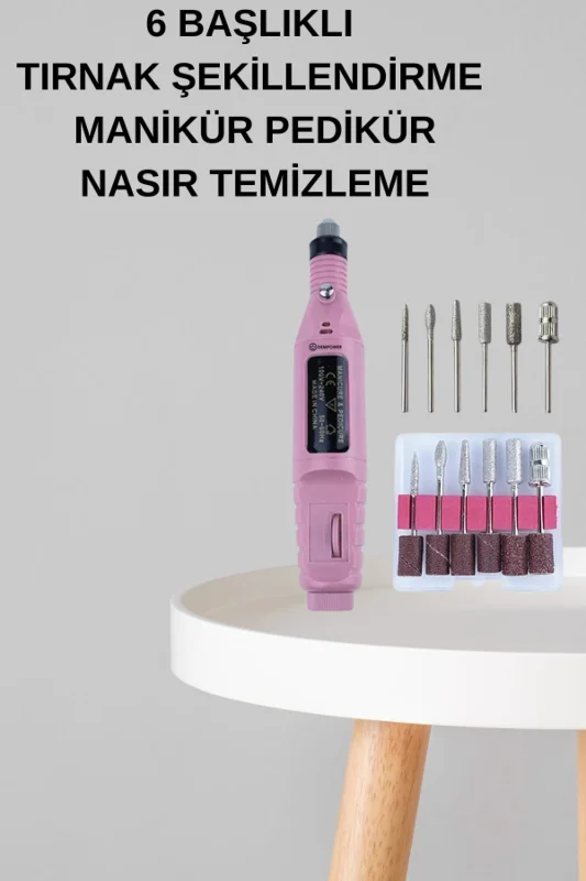 Manikür Pedikür Seti İkili Set El ve Ayak Bakımı Nasır Temizleme Protez Tırnak Çıkarma – 4. görsel