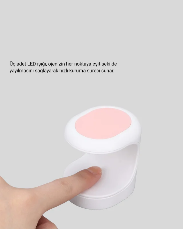Mini Oje Kurutma Cihazı 16W LED UV Hızlı Kurutma Taşınabilir Kompakt Yeni Nesil – 4. görsel