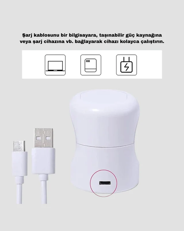 Mini Tırnak Kurutucu – Hızlı Kurutma İçin UVLED Işık Teknolojisi Yeni Nesil – 3. görsel