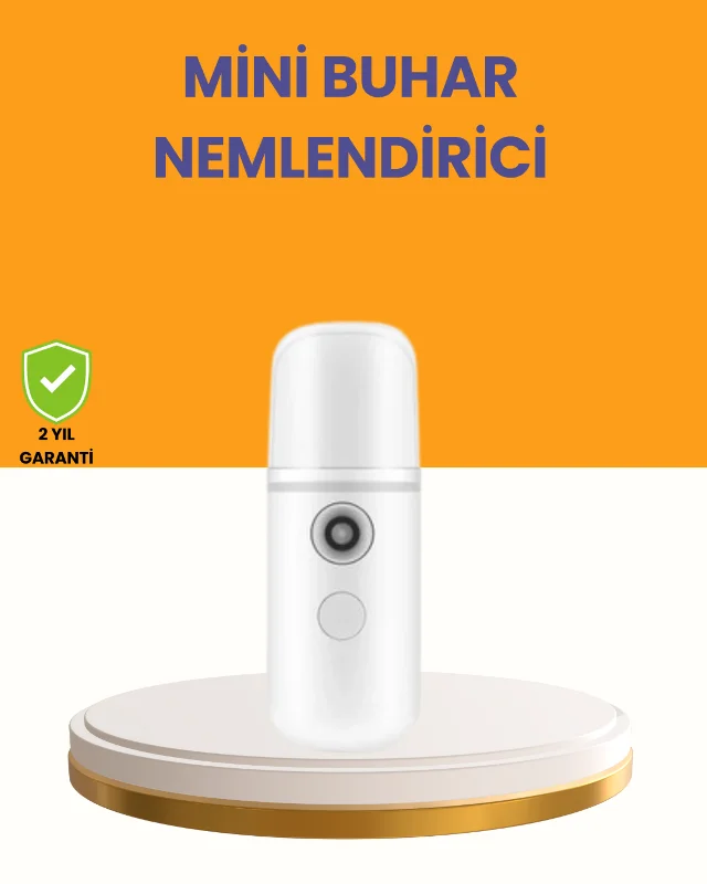 Taşınabilir Şarjlı Buhar Nemlendirici – Kablosuz Akıllı Pro Teknolojili Mini Cilt ve Ortam Nemlendirici