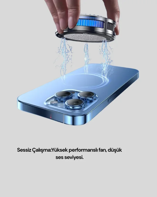Yüksek Hızlı Rgb Led Telefon Soğutucu Fan 1 Adet