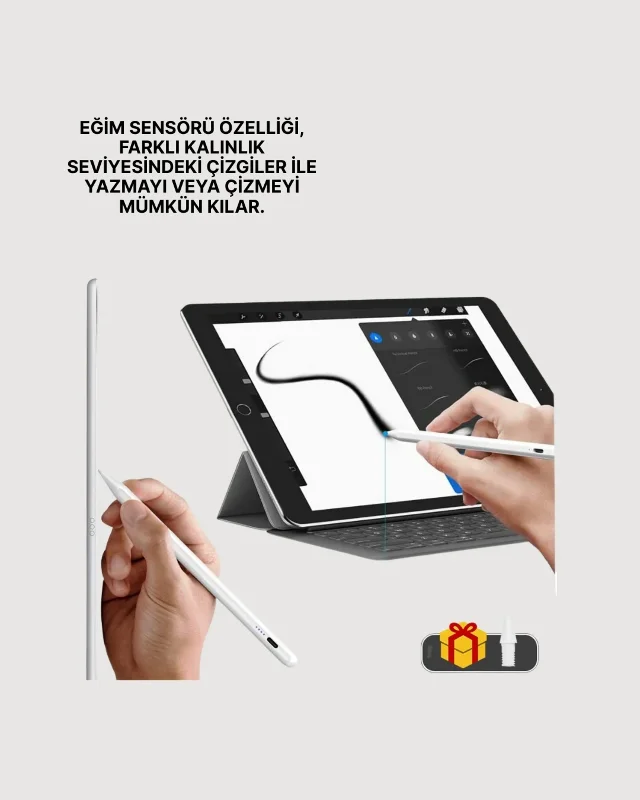 Yeni Nesil Eğim Sensörlü Dijital Kalem – Usb-c Hızlı Şarjlı