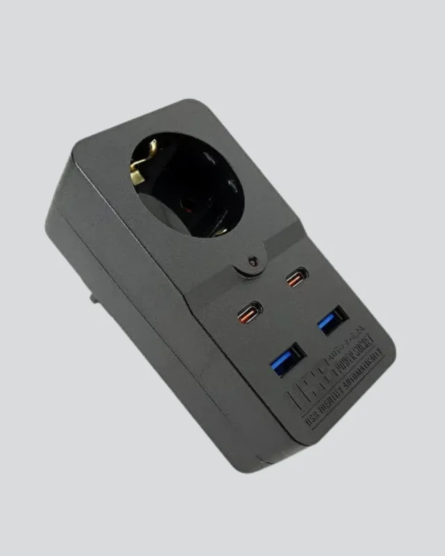 Modern Isıya Dayanıklı Priz 4 Usb Type-c İle Hızlı Şarj
