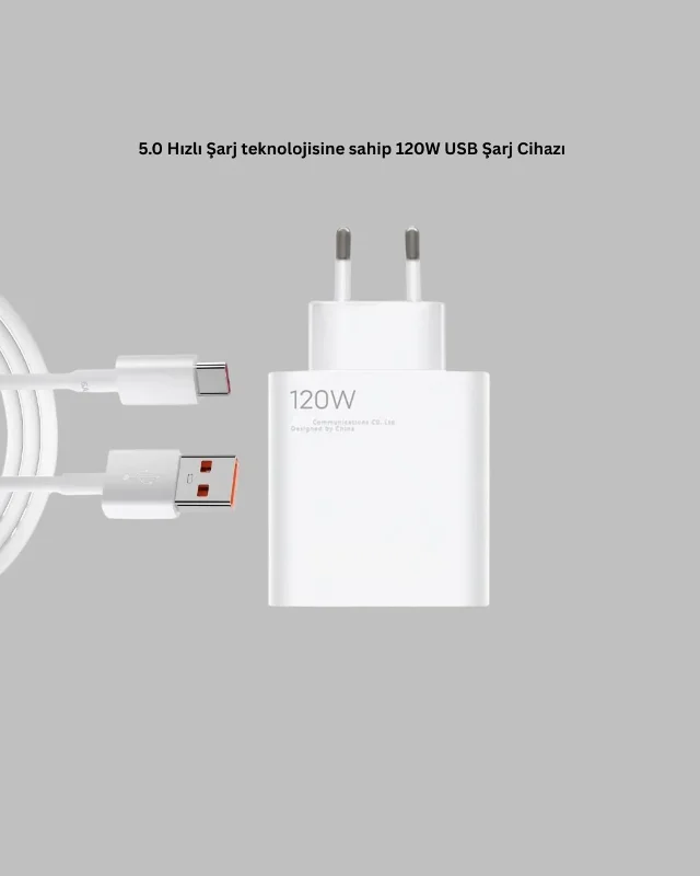 Hızlı Şarj Adaptörü 120 Watt Type-c Uyumlu Samsung S20 S21 S22 S23 – 2. görsel