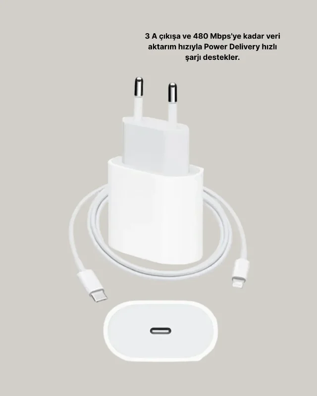 Hızlı Şarj Cihazı 20w Usb-c İos Uyumlu Taşınabilir – 3. görsel