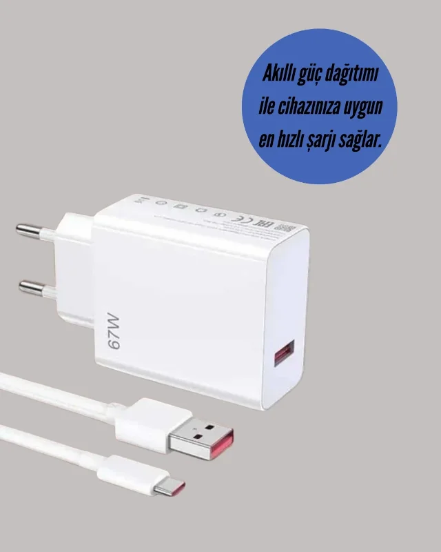 Turbo Hızlı Şarj Cihazı 67w Type-c Seti – 3. görsel
