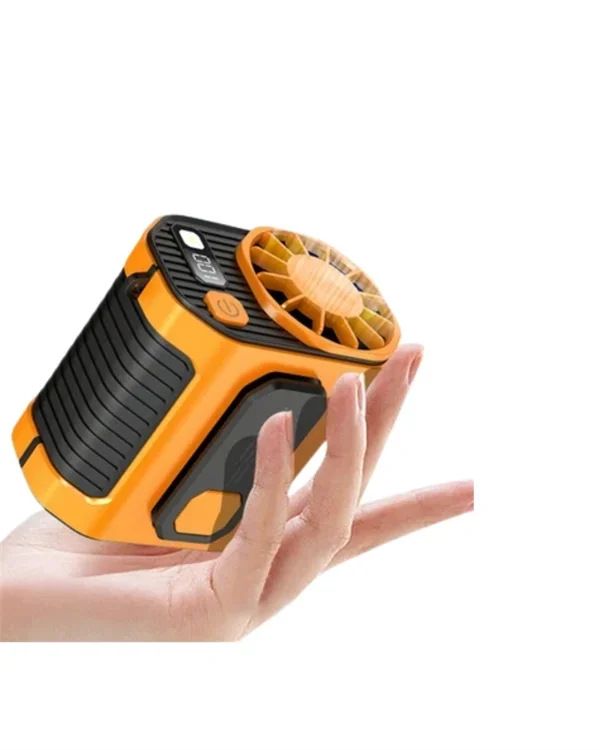 Dijital Ekranlı Turbo Mini Fan 3 Hızlı Şarjlı Serinlik – 2. görsel