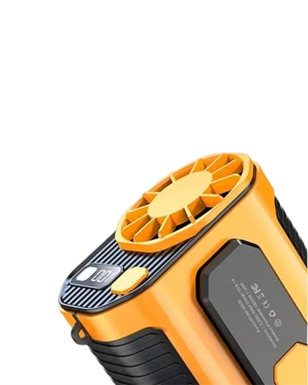 Dijital Ekranlı Turbo Mini Fan 3 Hızlı Şarjlı Serinlik – 4. görsel