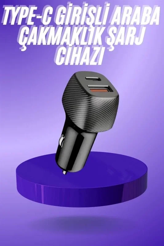 Hızlı Şarj Oto Çakmaklık 38w Usb Type-c Girişli