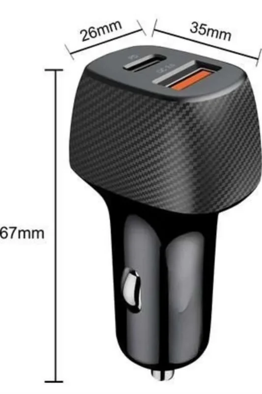 Hızlı Şarj Soketi 38w Type-c Usb Araba Çakmaklığı