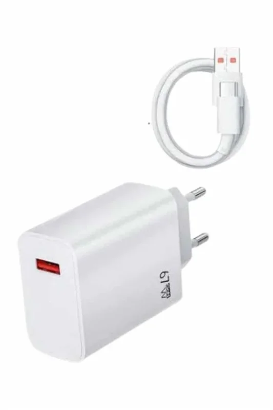 Turbo Hızlı Şarj Seti 67w Usb-c Adaptör Ve Kablo