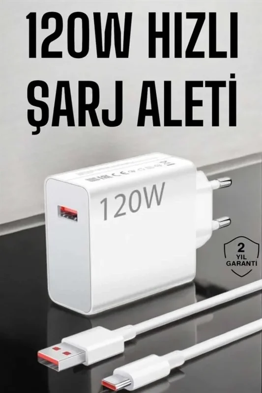 Ultra Turbo Max Hızlı Şarj Aleti 120w Type-c Uyumlu