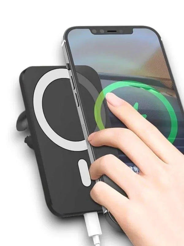Magnetik Hızlı Şarj Cihazı 15w İphone Uyumlu Araç Tutucu – 3. görsel