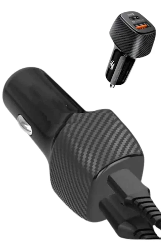 Çift Girişli Hızlı Oto Şarj Cihazı 38w Type-c Ve Usb – 3. görsel