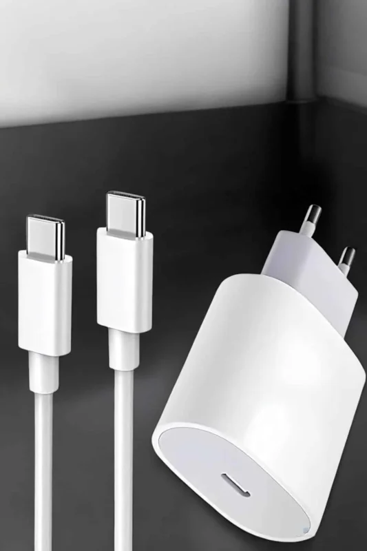 Beyaz 20w Usb-c Şarj Adaptörü Ve Kablosu - İos 15 Uyumlu – 3. görsel