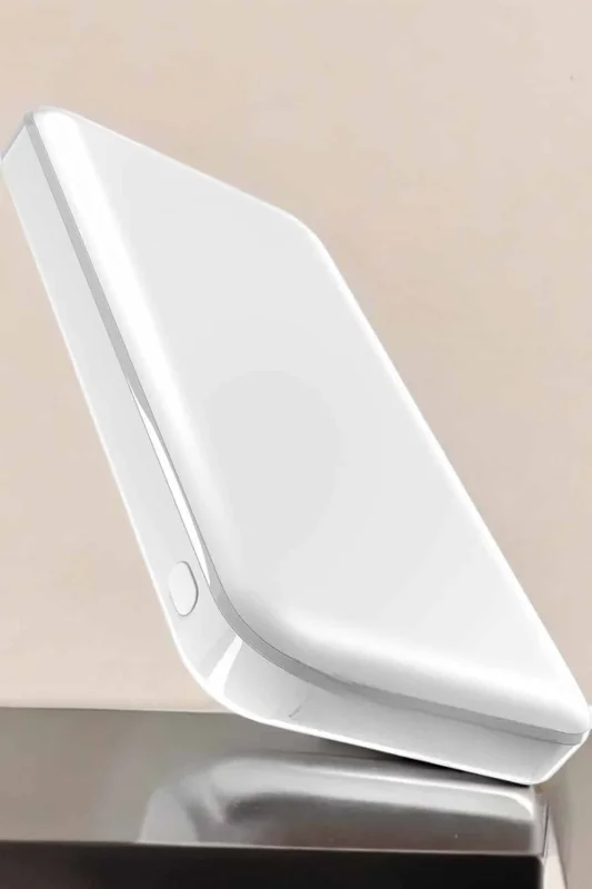 Beyaz Kablosuz Şarj Aleti 5000 Mah Hızlı Şarj Taşınabilir – 2. görsel
