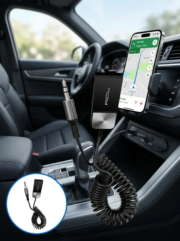 Kablosuz Bluetooth Adaptör Aux Girişli Ses Sistemleri İçin