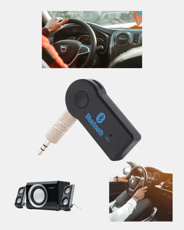 Kablosuz Bluetooth Araç Kiti 3.5mm Ses Çıkışı İle