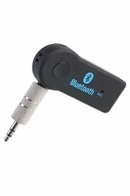 Kablosuz Bluetooth Aux Araç Kiti 3.5mm Uyumlu Siyah