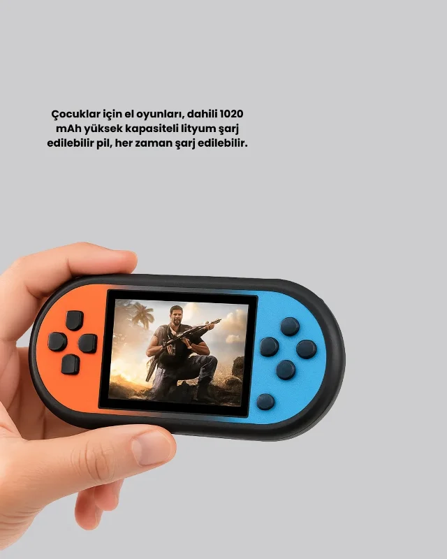 Retro El Konsolu 520 Oyunlu Hd Görüntü Çocuk Ve Yetişkin Uyumlu – 2. görsel