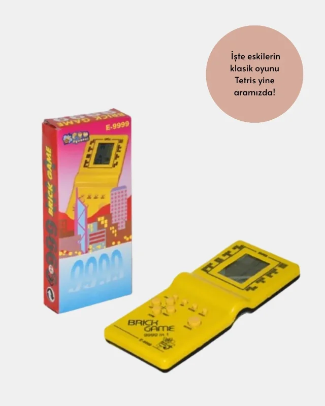 Taşınabilir Retro Oyun Konsolu 2 Adet Aa Pil İle Mini Tetris – 3. görsel