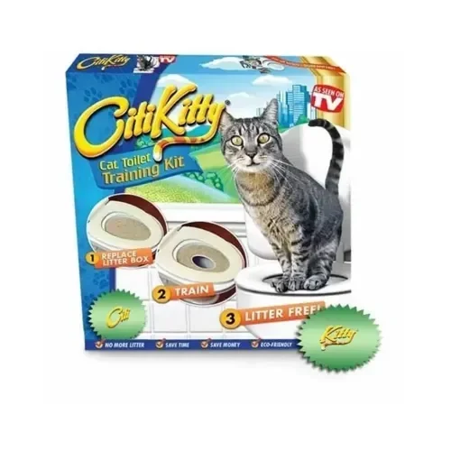 Kedi Tuvaleti Eğitim Seti İle Klozete Geçiş Kolaylığı
