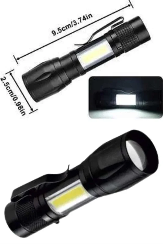 Kompakt Şarjlı El Feneri Usb Uyumlu 250 Lümen – 2. görsel