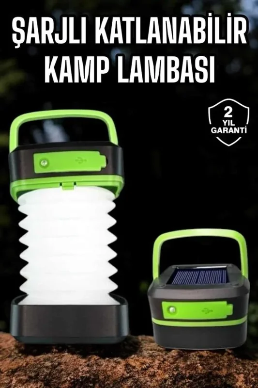 Katlanabilir Led Lamba 1200 Mah Taşınabilir Kamp Feneri