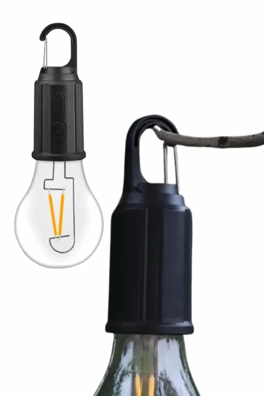 Şarjlı Led Kamp Lambası 1 Adet Taşınabilir Askılı