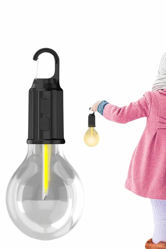 Ampul Tasarımlı Şarjlı Kamp Lambası 1 Adet
