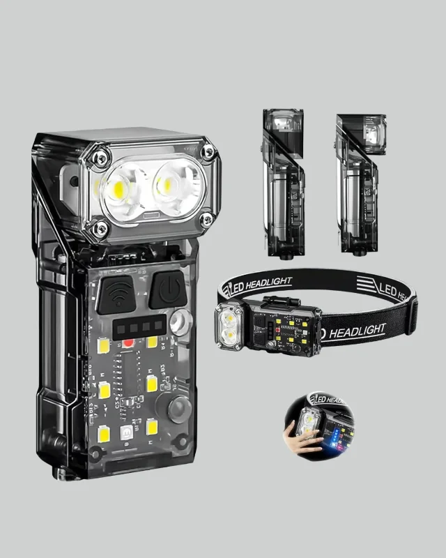 Pratik 3 Fonksiyonlu Led Far El Feneri 1200 Mah Uzun Pil Ömürlü