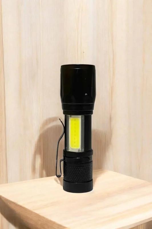 Mini Taşınabilir Işıldak El Feneri 4 Modlu Acil Durum Lambası