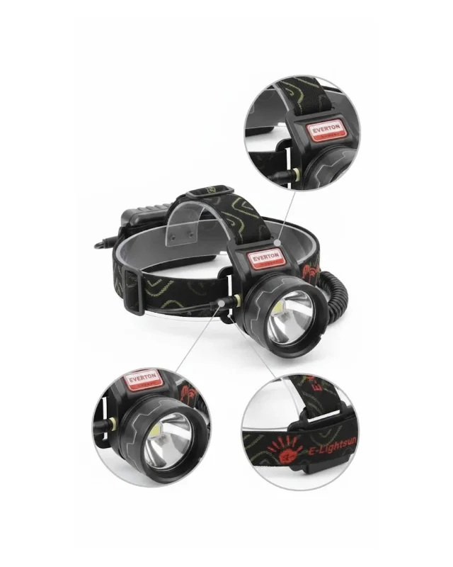 Sensörlü Şarjlı Led Kafa Feneri 30w Lcd Ekranlı