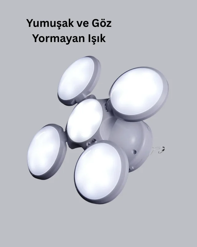 Askılı Tasarımlı Güneş Enerjili Usb Şarjlı Led Kamp Lambası