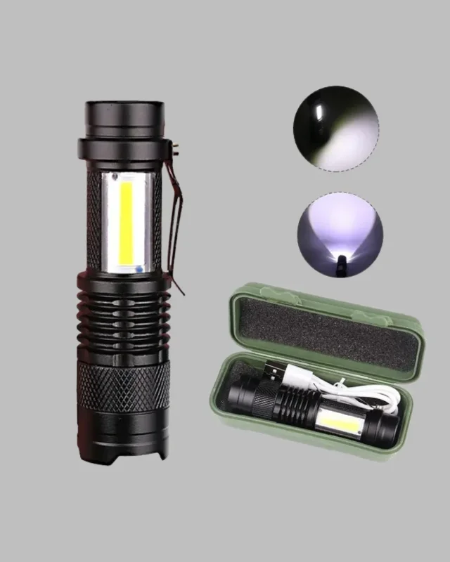 Mini Led El Feneri 4 Modlu Suya Dayanıklı 2000 Lümen