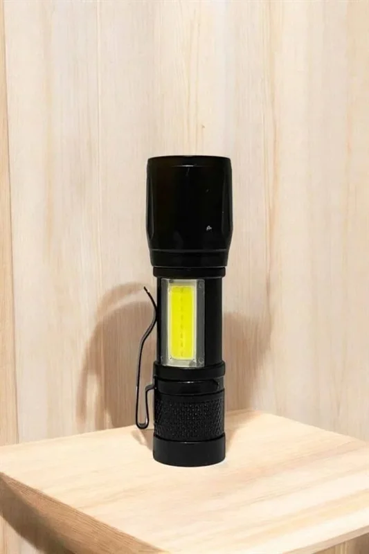Mini Taşınabilir Işıldak El Feneri 4 Modlu Acil Durum Lambası