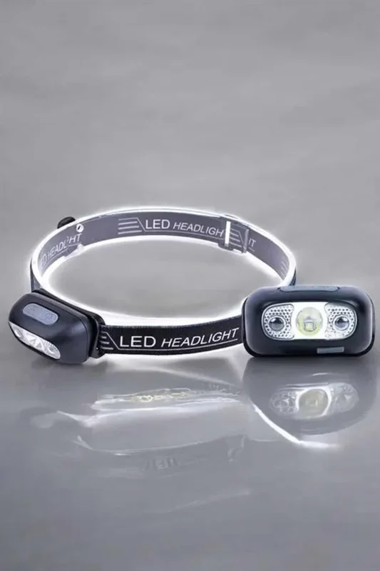 Fonksiyonel Led Kafa Lambası 4 Modlu Su Geçirmez Balıkçı