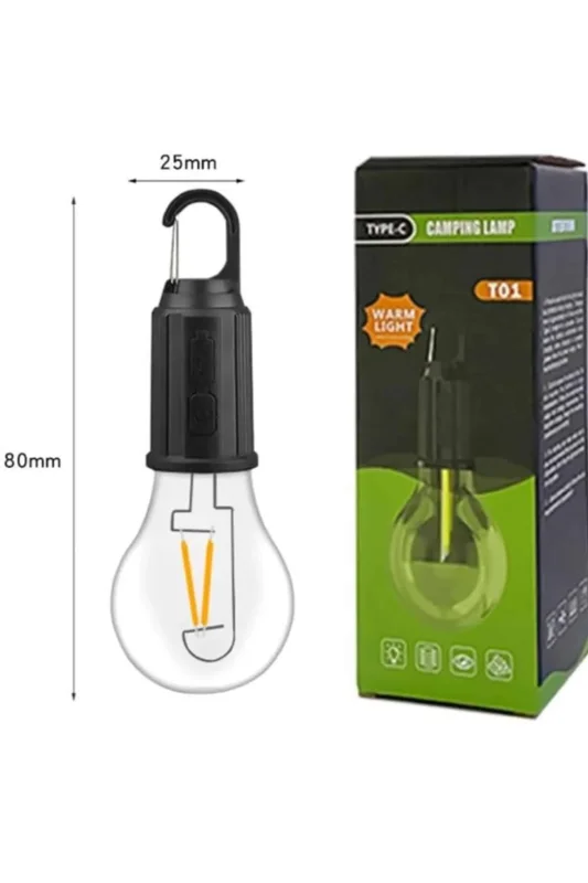 Taşınabilir Led Kamp Lambası 3 Mod Asma Kanca İle