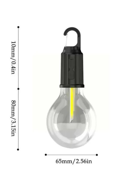 Taşınabilir Retro Led Lamba 1 Adet Kamp Ve Bahçe İçin