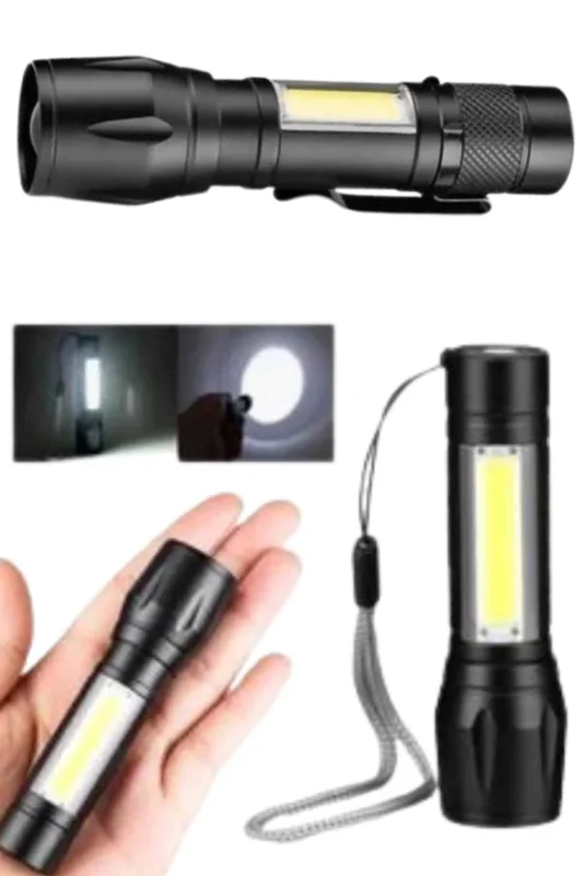 Kompakt Şarjlı El Feneri 250 Lümen Usb Uyumlu