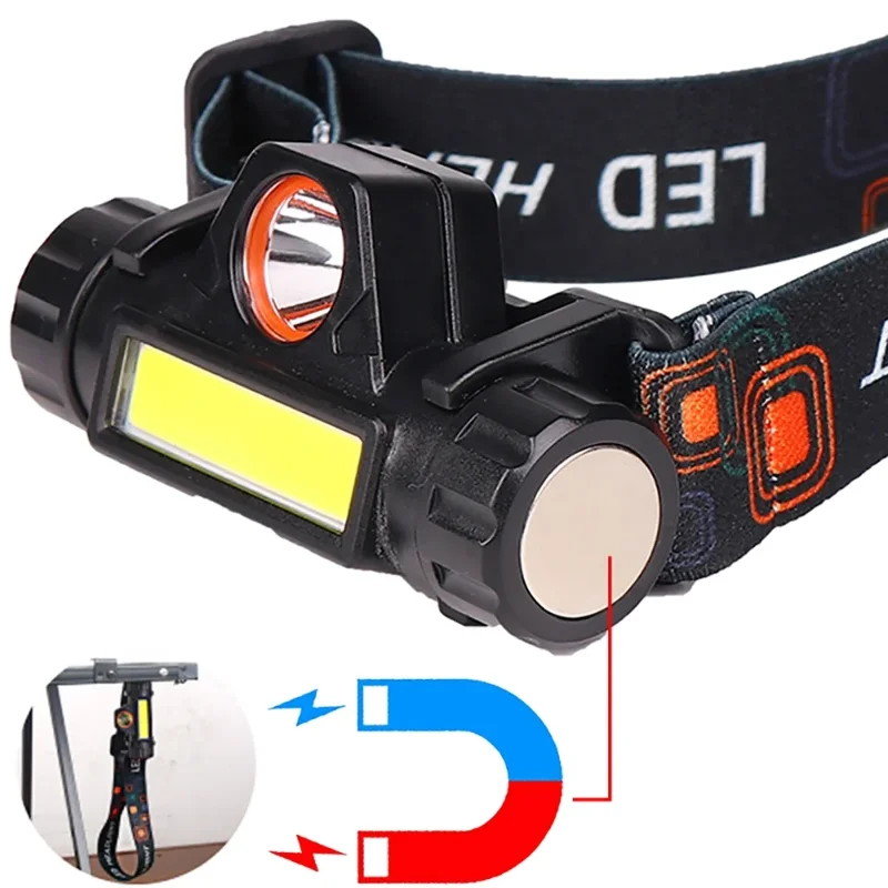 Dayanıklı Şarjlı Balıkçı Kafa Lambası 8 Saat Güçlü Led