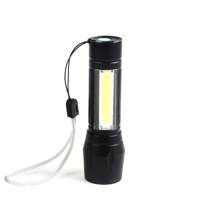 Kompakt Taşınabilir Xpe Cob Led Mini El Feneri 9-10 Cm