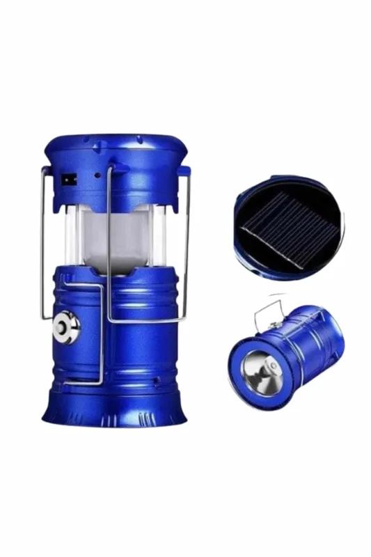 Boy Güneş Enerjili Kamp Feneri Usb Şarjlı 1 Adet (büyük Model) – 2. görsel