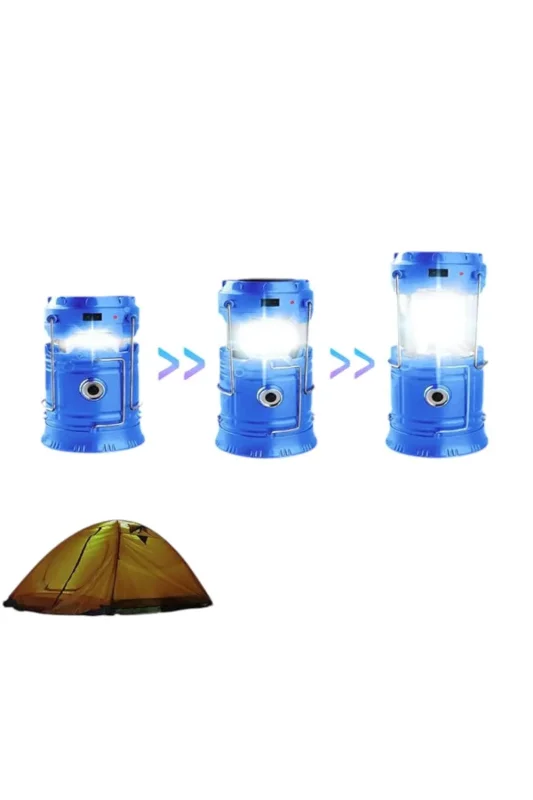 Güneş Enerjili Kamp Lambası - Usb Şarjlı - Büyük Boy – 2. görsel