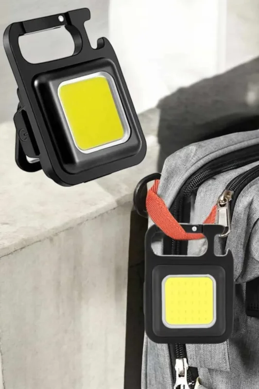 Siyah Taşınabilir Led Fener 800 Lümen Usb Şarjlı 3 Modlu