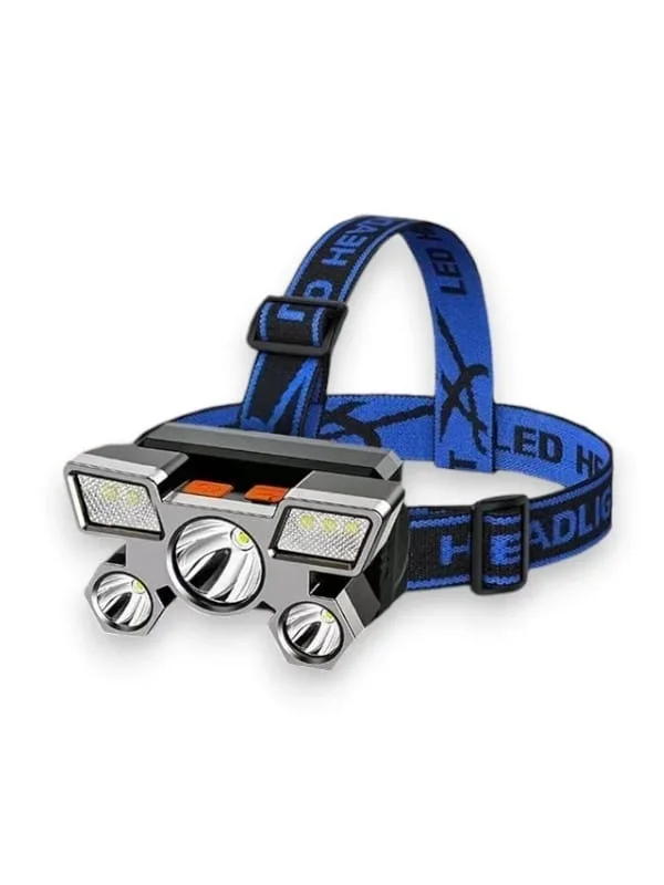Su Geçirmez Kafa Lambası 4 Modlu Usb Şarjlı Kamp