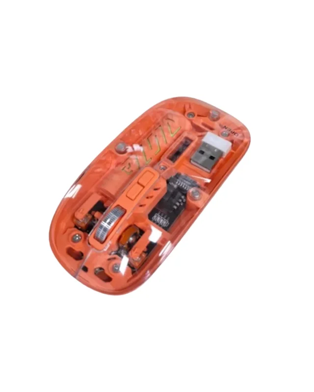 Şeffaf Tasarımlı Kablosuz Mouse Bluetooth Ve Usb Uyumlu